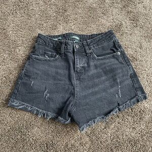 Women's Black Denim Shorts